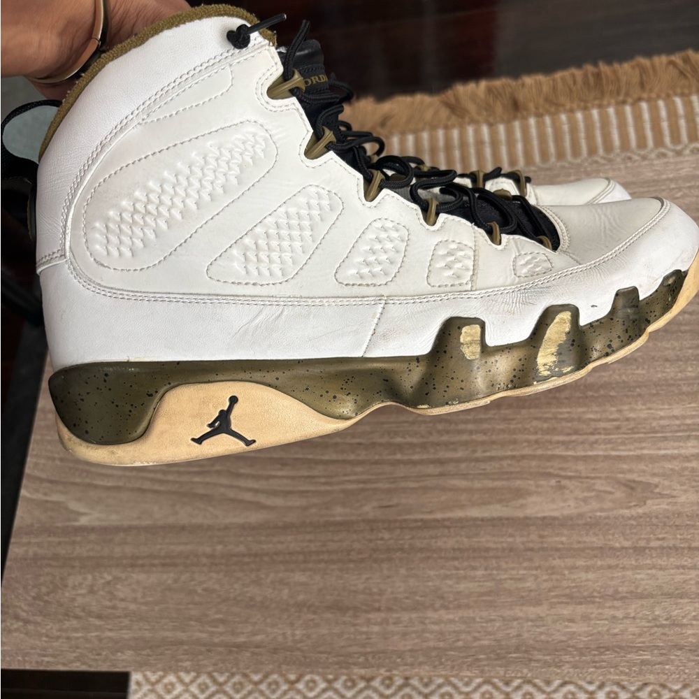 Air Jordan Black and Gold Sneakers size 11.5